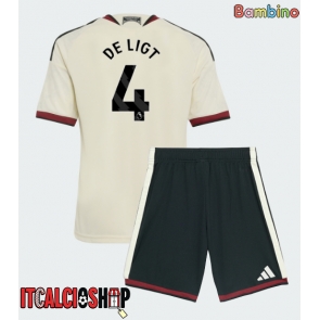 Manchester United Matthijs de Ligt #4 Terza Maglia Bambino 2026-27 Manica Corta (+ Pantaloni corti)